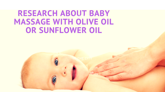 sunflower or olive oil for baby massage