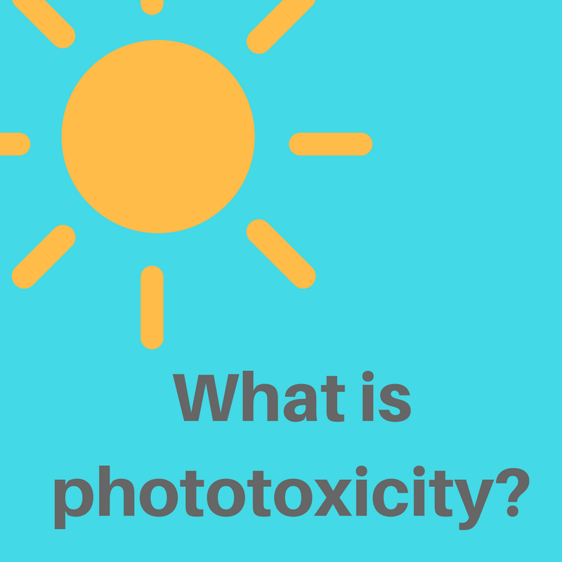 What is phototoxicity?