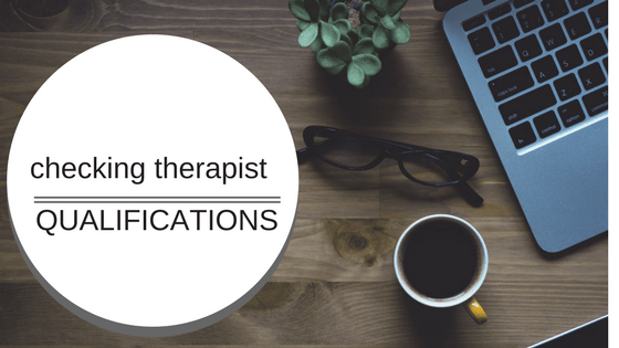 checking therapy qualifications