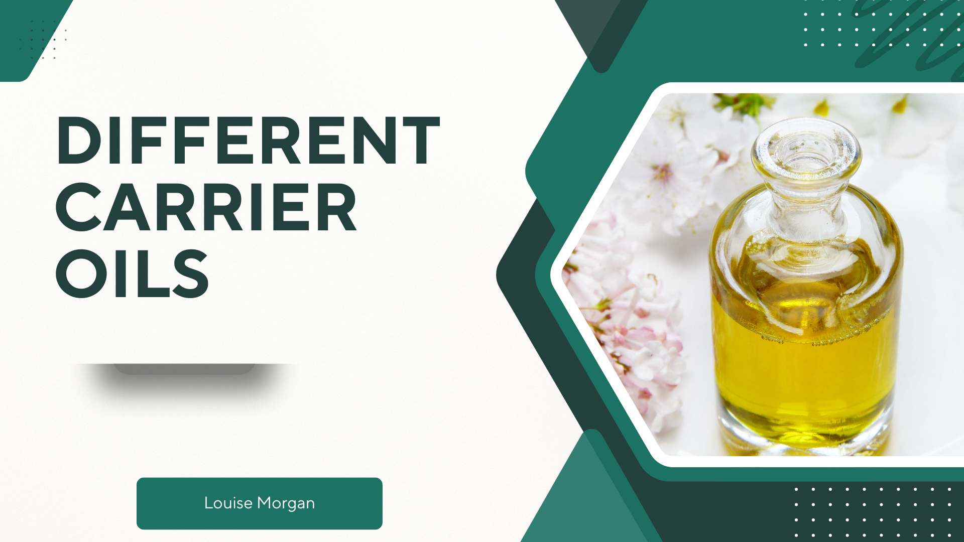 different carrier oils